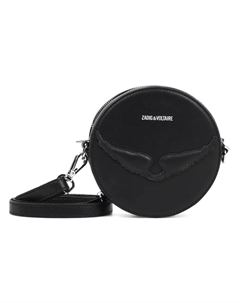 Круглая сумка для девочки с регулируемым ремешком, чёрный Zadig&voltaire