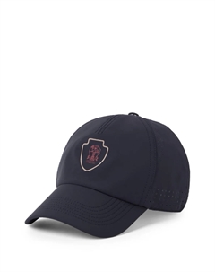 Бейсболка с логотипом, синий Brunello cucinelli