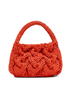 Маленькая сумка-тоут с косичной вязкой, оранжевый Jw anderson