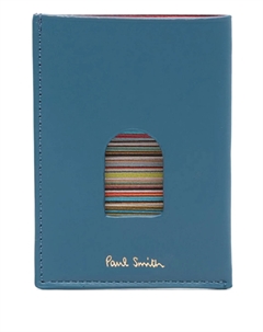Картхолдер с полосками Signature Stripe, синий Paul smith