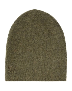 Шапочка унисекс Kooples из мохера цвета хаки, зеленый The kooples