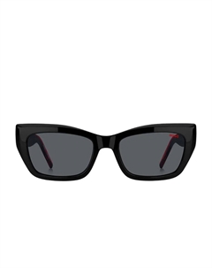 Солнцезащитные очки в геометрической оправе, черный Hugo