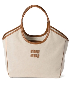 Сумка-тоут из плюща, нейтральный Miu miu