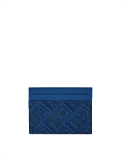 Картхолдер с жаккардовой монограммой, синий Ferragamo