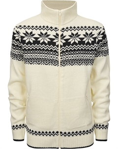 Кофта Norweger на молнии, белый/черный Brandit