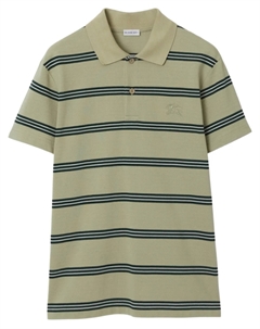 Рубашка поло в полоску, зеленый Burberry