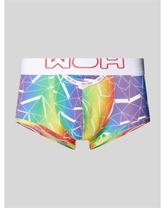 Трусы-боксеры с эластичным поясом и этикеткой, красный Hom