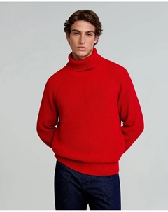 Мужской свитер с высоким воротником стандартного кроя, красный Scalpers