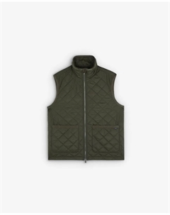 Мужской теплый жилет с высоким воротником и застежкой-молнией, цвет Kaki Scalpers