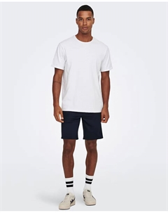 Мужские шорты-бермуды в стиле чинос, тёмно-синий Only & sons