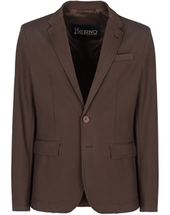 Однобортный блейзер, коричневый Herno