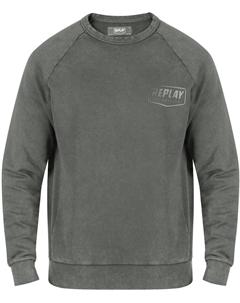 Лонгслив Classic, темно-серый Replay