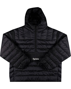 Пуловер Micro Down Half Zip Hooded Pullover 'Black', черный Supreme