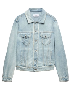 Джинсовая куртка с отделкой швами, синий Msgm