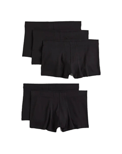 Набор базовых трусов-боксеров, 5 предметов, чёрный H&m