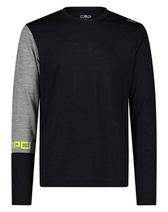 Лонгслив Funktionslongsleeve, цвет Schwarz/Grau Cmp