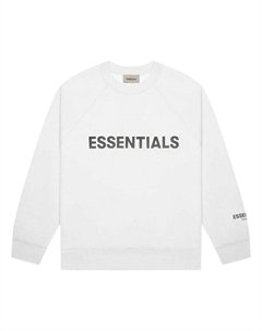 Толстовка Crewneck Sweatshirt 'White', белый Fear of god essentials