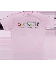 Футболка Crystals T-Shirt 'Pink', розовый Supreme