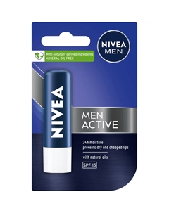 Men Active Помада для мужчин men active spf 15, 4,8 г Nivea