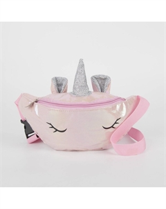 Сумка детская для девочки поясная magic unicorn, на молнии, розовая Nazamok kids
