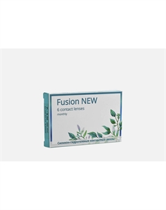 Мягкие контактные линзы ежемесячные Fusion New bc 8,6, dia 14.2, 6 шт -2.50 оптическая сила Okvision