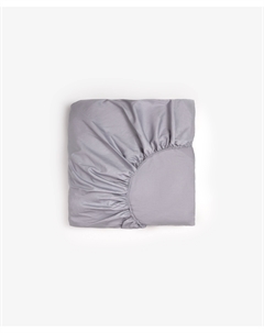 Простыня на резинке 140x200x30 см серая Gulliver