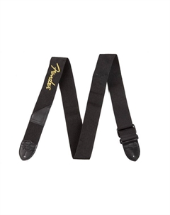 Ремни для гитар BLACK STRAP/YELLOW LOGO Fender