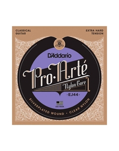 Струны для классических гитар, нейлоновые D'ADDARIO EJ44 PRO-ARTE NYLON, EXTRA HARD TENSION D`addario