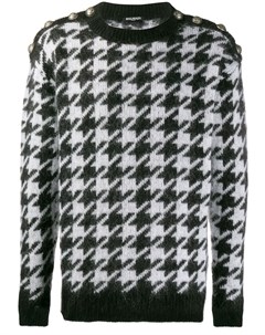 Balmain свитер в ломаную клетку s черный Balmain
