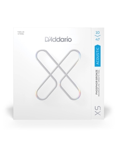 Струны для акустических гитар, металлические XSAPB1047-12 Set Acoustic Guitar XS Phosphor Bronze, 10-47, 12-String, Light D`addario