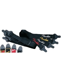 Ремни для гитар BLACK STRAP/WHITE LOGO Fender