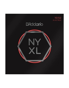 Струны для электрогитар D'ADDARIO NYXL1052 SUPER LIGHT 10-52 струны для электрогитары, толщина 10-52 D`addario