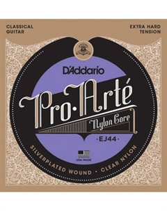 Струны для классических гитар, нейлоновые D'ADDARIO EJ44 PRO-ARTE NYLON, EXTRA HARD TENSION D`addario
