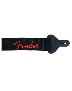 Ремни для гитар BLACK/RED LOGO Fender