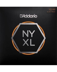 Струны для электрогитар D'ADDARIO NYXL1046 SUPER LIGHT 10-46 струны для электрогитары, толщина 10-46 D`addario