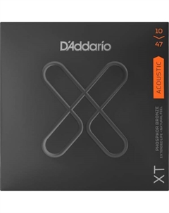 Струны для акустических гитар, металлические D'ADDARIO XTAPB1047 SET ACOUS XT PHOS BRZ X-LIGHT D`addario