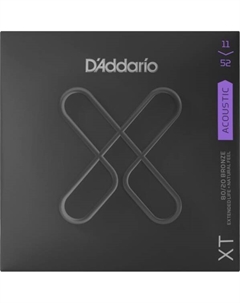 Струны для акустических гитар, металлические D'ADDARIO XTABR1152 SET ACOUS XT 80/20 CST LIGHT D`addario