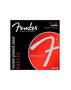 Струны для электрогитар STRINGS NEW SUPER 250RH NPS BALL END 10-52 Fender