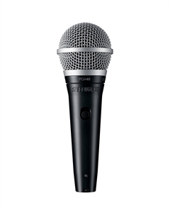 Вокальные динамические микрофоны SHURE PGA48-XLR-E Вокалный динамический микрофон с кабелем XLR-XLR Shure wired