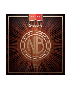 Струны для акустических гитар, металлические D'ADDARIO NB1356 Nickel Bronze Acoustic, Medium, 13-56 D`addario