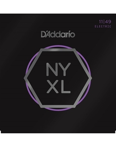 Струны для электрогитар D'ADDARIO NYXL1149 SUPER LIGHT 11-49 D`addario