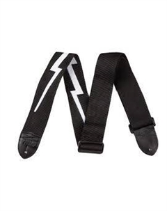 Ремни для гитар 2.5` NYLON LIGHTNING BOLT STRAP BLACK Fender