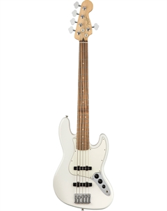 Бас-гитары PLAYER Jazz Bass V PF Polar White Fender