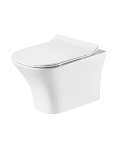 Унитаз подвесной C02-100w безободковый, сиденье с микролифтом Orange