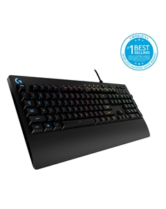 Клавиатура проводная G213 Prodigy, мембранная, подсветка, USB, черный (920-008092) Logitech
