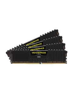 Оперативная память Corsair Vengeance LPX, 32 ГБ DDR4 (4x8 ГБ), 3600 МГц, CL16, CMK32GX4M4D3600C16, черный