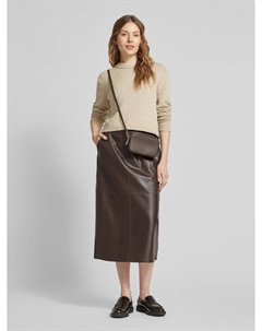 Укороченный вязаный свитер с ребристыми манжетами Windsor