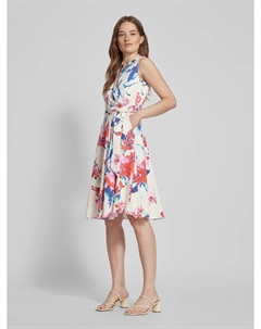 Мини-платье с завязывающимся поясом, красный More&more