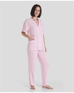 Женская длинная пижама с коротким рукавом, цвет Rosa Lohe