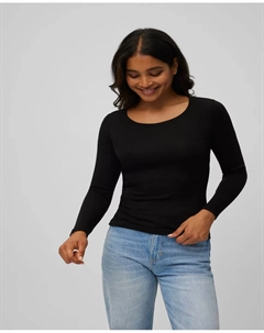 Женская термофутболка с длинным рукавом с контролем температуры, чёрный Ysabel mora